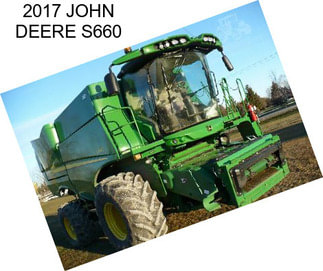 2017 JOHN DEERE S660