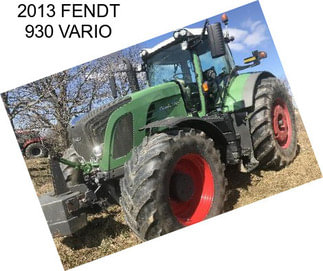 2013 FENDT 930 VARIO