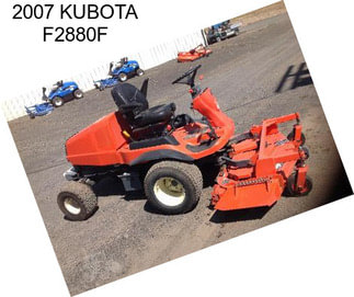 2007 KUBOTA F2880F