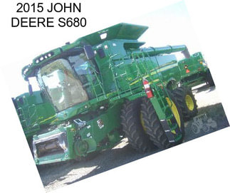 2015 JOHN DEERE S680