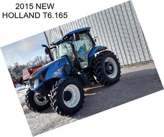 2015 NEW HOLLAND T6.165