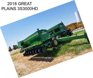 2018 GREAT PLAINS 3S3000HD