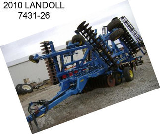 2010 LANDOLL 7431-26