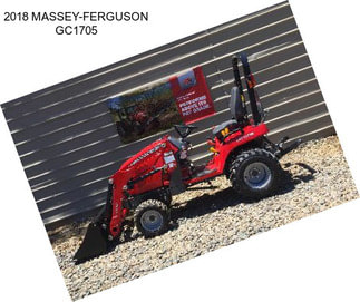 2018 MASSEY-FERGUSON GC1705