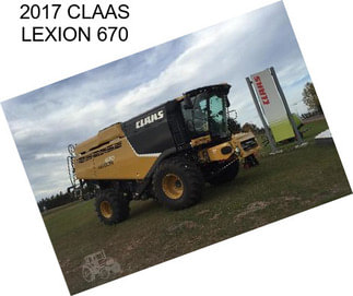 2017 CLAAS LEXION 670