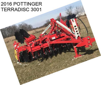 2016 POTTINGER TERRADISC 3001