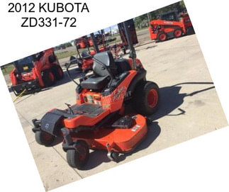 2012 KUBOTA ZD331-72