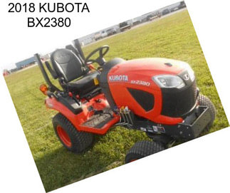 2018 KUBOTA BX2380