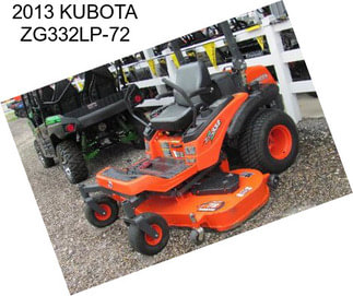 2013 KUBOTA ZG332LP-72