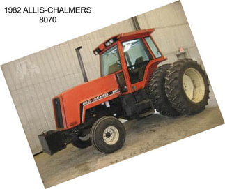 1982 ALLIS-CHALMERS 8070