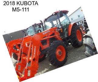 2018 KUBOTA M5-111