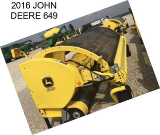 2016 JOHN DEERE 649