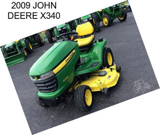 2009 JOHN DEERE X340