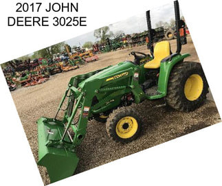 2017 JOHN DEERE 3025E