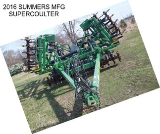 2016 SUMMERS MFG SUPERCOULTER