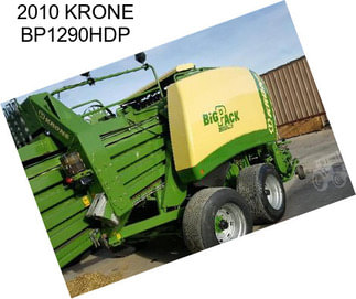 2010 KRONE BP1290HDP