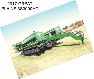 2017 GREAT PLAINS 3S3000HD