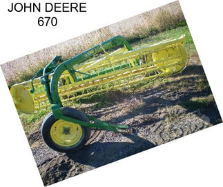 JOHN DEERE 670