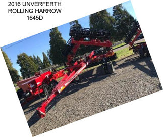 2016 UNVERFERTH ROLLING HARROW 1645D