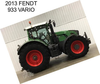 2013 FENDT 933 VARIO