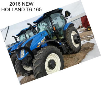 2016 NEW HOLLAND T6.165