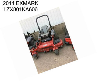 2014 EXMARK LZX801KA606