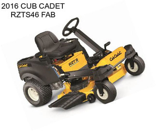 2016 CUB CADET RZTS46 FAB