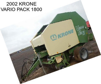 2002 KRONE VARIO PACK 1800