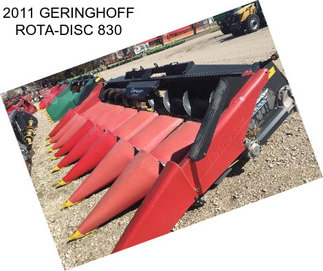 2011 GERINGHOFF ROTA-DISC 830