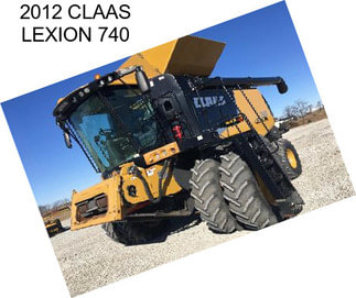 2012 CLAAS LEXION 740