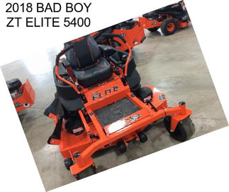 2018 BAD BOY ZT ELITE 5400