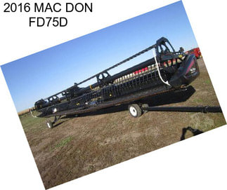 2016 MAC DON FD75D