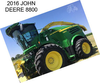 2016 JOHN DEERE 8800