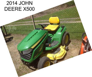 2014 JOHN DEERE X500