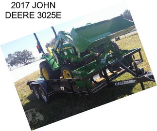 2017 JOHN DEERE 3025E