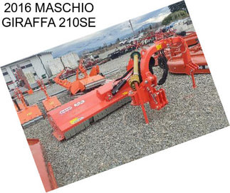 2016 MASCHIO GIRAFFA 210SE