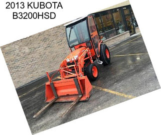2013 KUBOTA B3200HSD