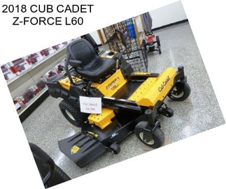 2018 CUB CADET Z-FORCE L60