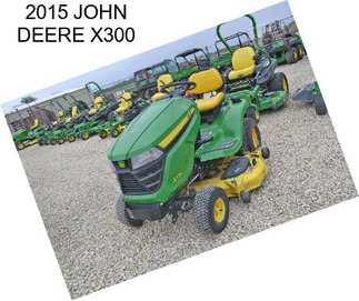 2015 JOHN DEERE X300