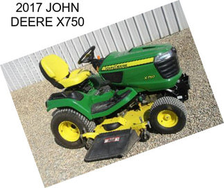 2017 JOHN DEERE X750
