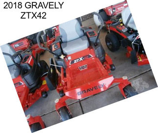 2018 GRAVELY ZTX42