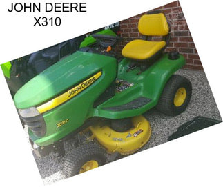 JOHN DEERE X310