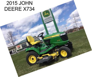 2015 JOHN DEERE X734