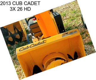 2013 CUB CADET 3X 26 HD