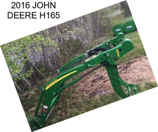 2016 JOHN DEERE H165