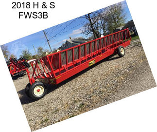 2018 H & S FWS3B