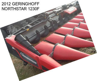 2012 GERINGHOFF NORTHSTAR 1230F