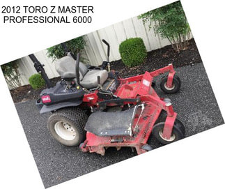 2012 TORO Z MASTER PROFESSIONAL 6000