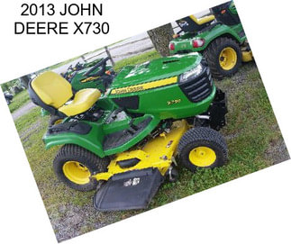 2013 JOHN DEERE X730