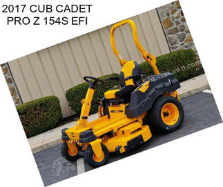 2017 CUB CADET PRO Z 154S EFI